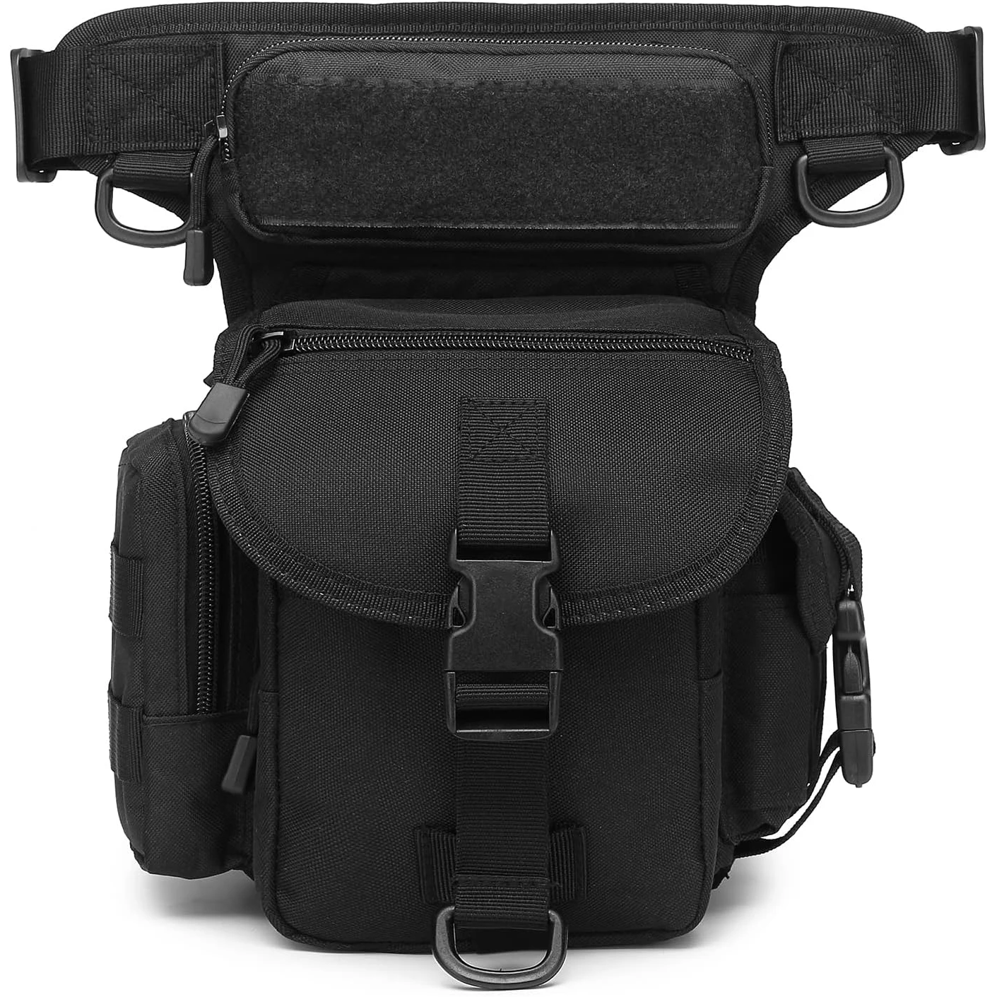 Bolsa tática de nylon para perna, pacote de cintura para caminhadas, homens e mulheres, motocicleta, ciclismo, viagem, esportes ao ar livre, pochete
