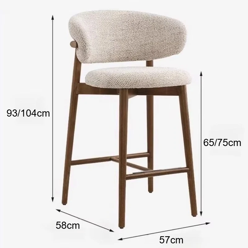 Taburetes altos de Cocina, taburetes de Bar, taburete de madera, Hoker de Cocina, taburetes de Bar, sillón, Taburete de comedor, muebles de Bar Alto Cocina