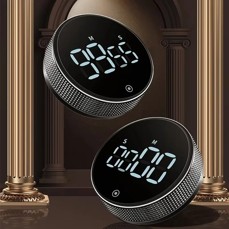 Dinrgo temporizadores digitais magnéticos, contagem regressiva manual, temporizador de cozinha, relógio de contagem regressiva, contador mecânico para cozinhar, chuveiro, estudo