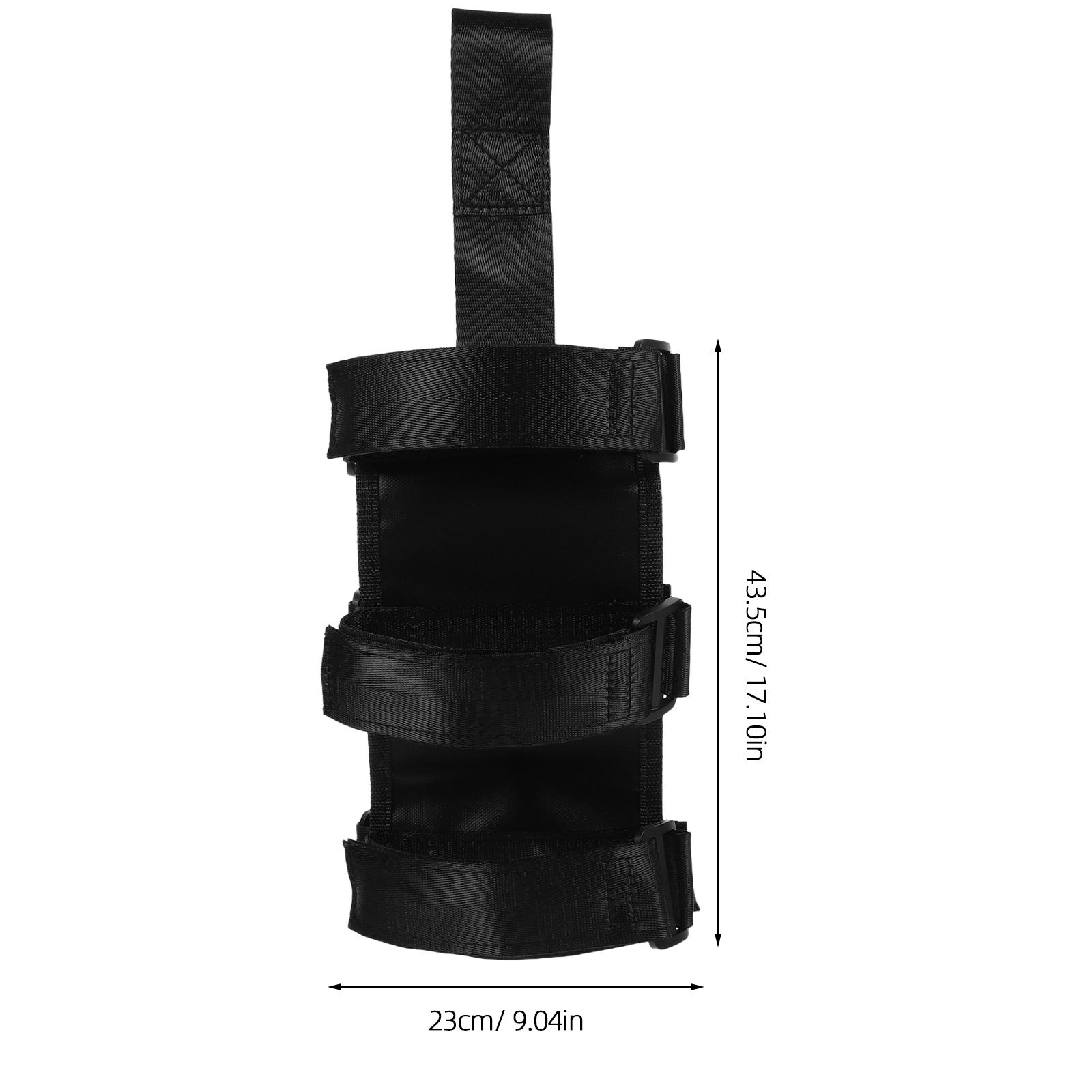 Gurthalter für Feuerlöscher, Trainingsausrüstung für Feuerwehrmann, Sicherheitsgurte, Montagehalterung, schwarzes Zubehör