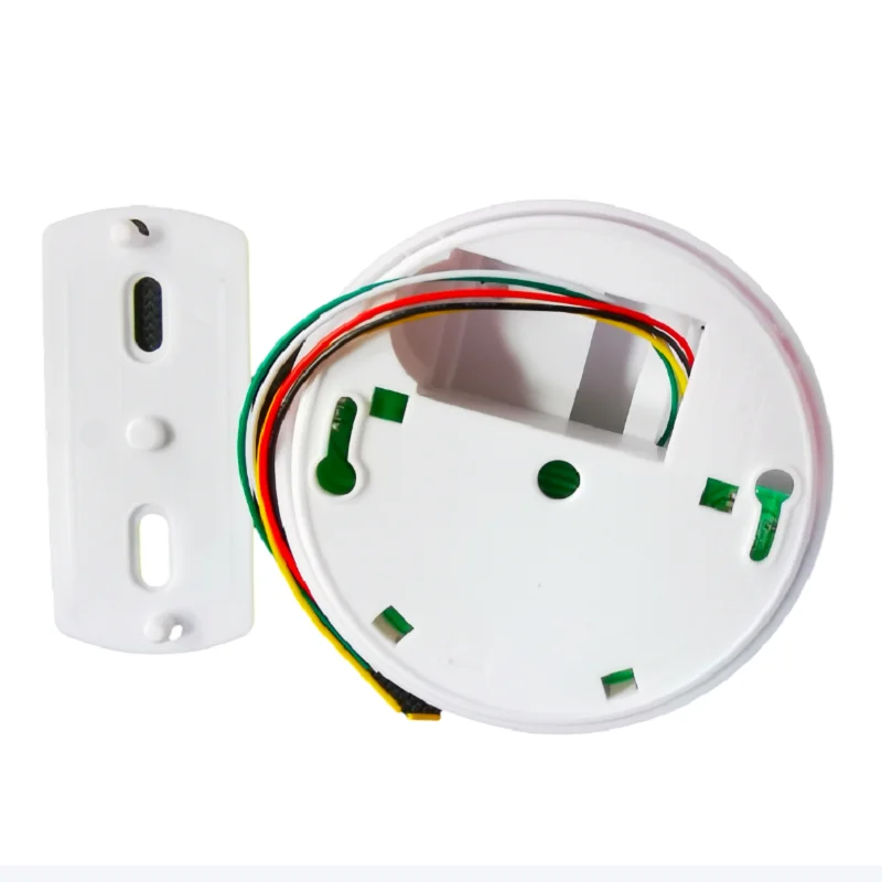 (1 uds) Cable con cable de 12VDC, Detector de Gas y humo para interiores, sensor de alarma, Control de seguridad personal para el hogar, protección, salida NC