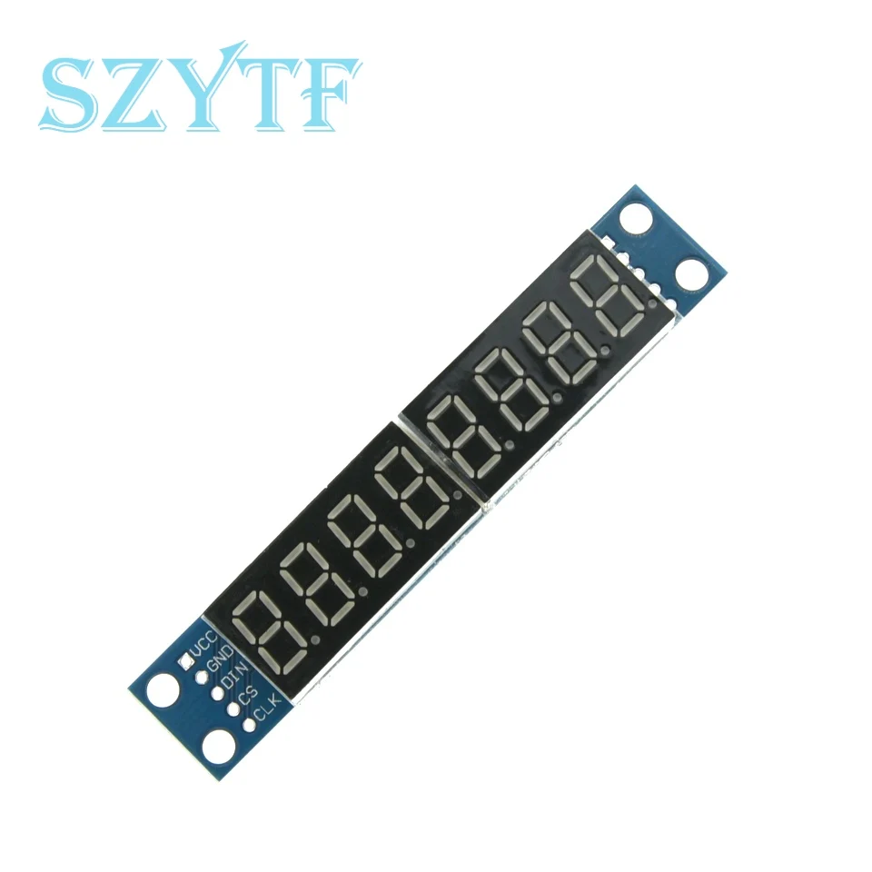 Módulo de exibição digital de 8 bits MAX7219 Display LED suporta controle de porta serial 3 IO de 8 bits em cascata