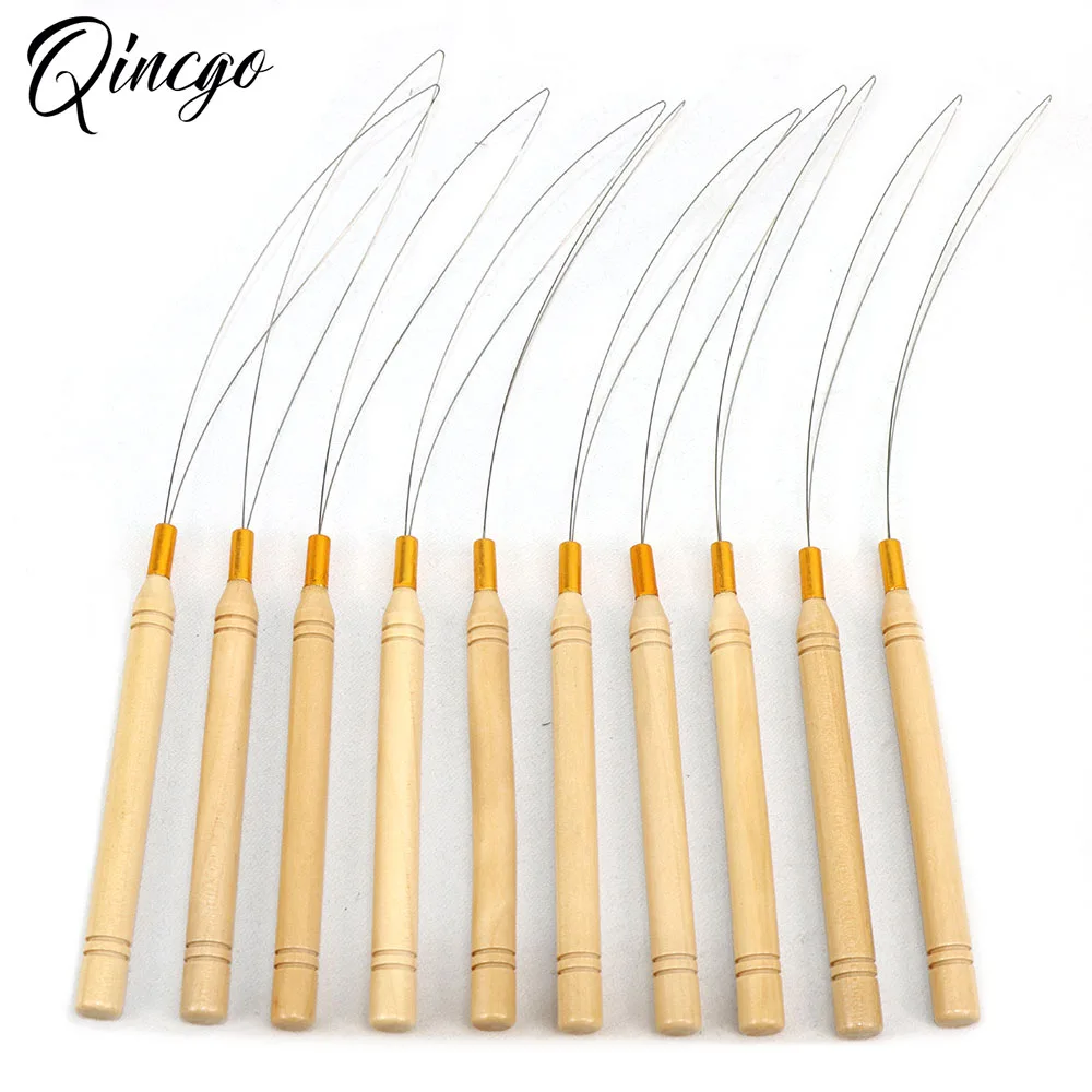 6 Chiếc Micro Nhẫn Vòng Dụng Cụ Vòng Threader Kéo Kim Sử Dụng Với Tóc Kìm Và Hạt Cho Tóc Lông Vũ nối Dài Dụng Cụ