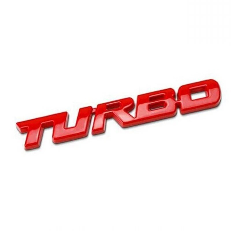 Pegatina de coche turboalimentada, aleación de Metal, insignia 3D, accesorios de modificación de coche, marcado lateral trasero, pegatina decorativa para coche