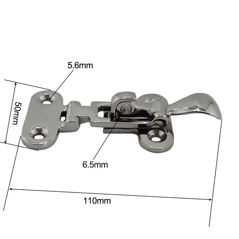 1pc Marine Boot Edelstahl Deck Lock Down Clamp Deck Haspe Locker Anti-Rassel Latch Verschluss marine hardware wäsche rutsche tor