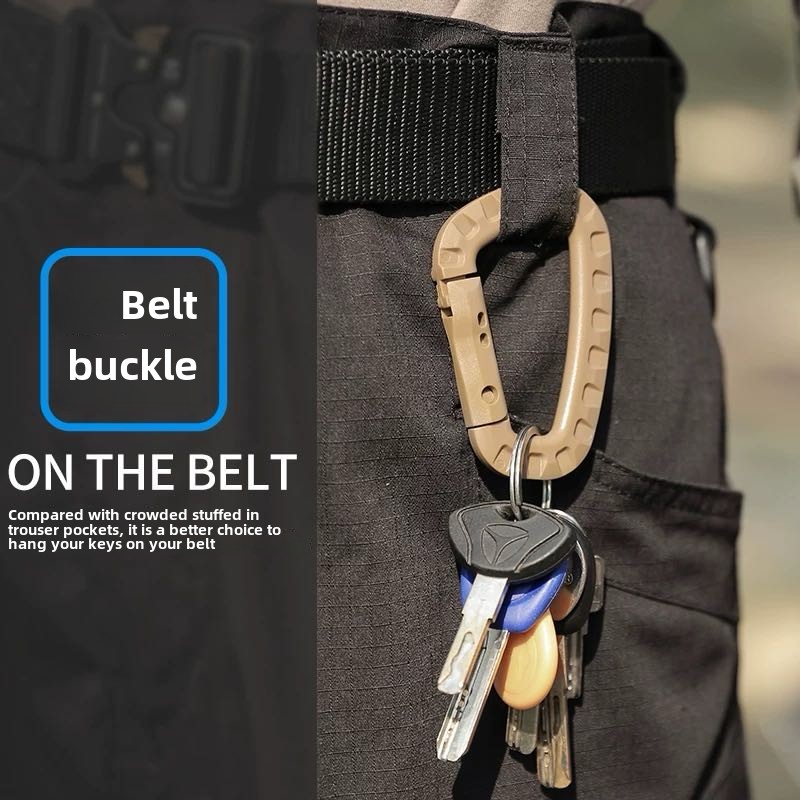 1-5 個のキーチェーンアウトドアバックパックハイキングフック、キャンプハイキングバッグバックル、アウトドアハイキングバックパックバックル、キーディー​​バックル