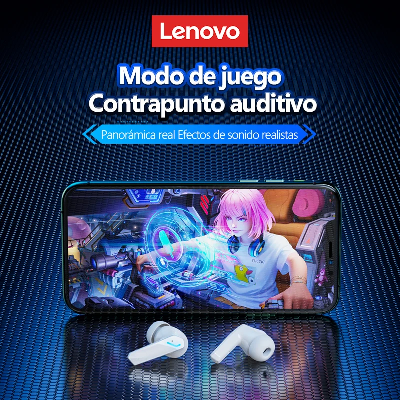 Choice Lenovo GM2 Pro auriculares Bluetooth 5,3 auriculares con micrófono 9D estéreo Pro 6 auriculares modos duales juego de música auriculares inalámbricos