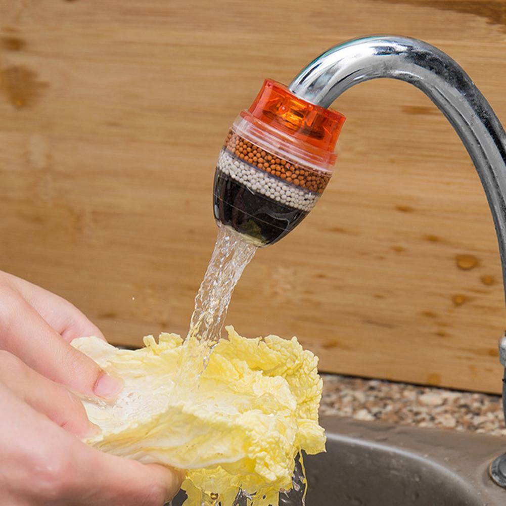 6 Layers Water Filter Tap Purifier Medical Stone Coconut Charcoal Nozzle For Faucet Household  Kitchen Bathroom Mixer Aerator