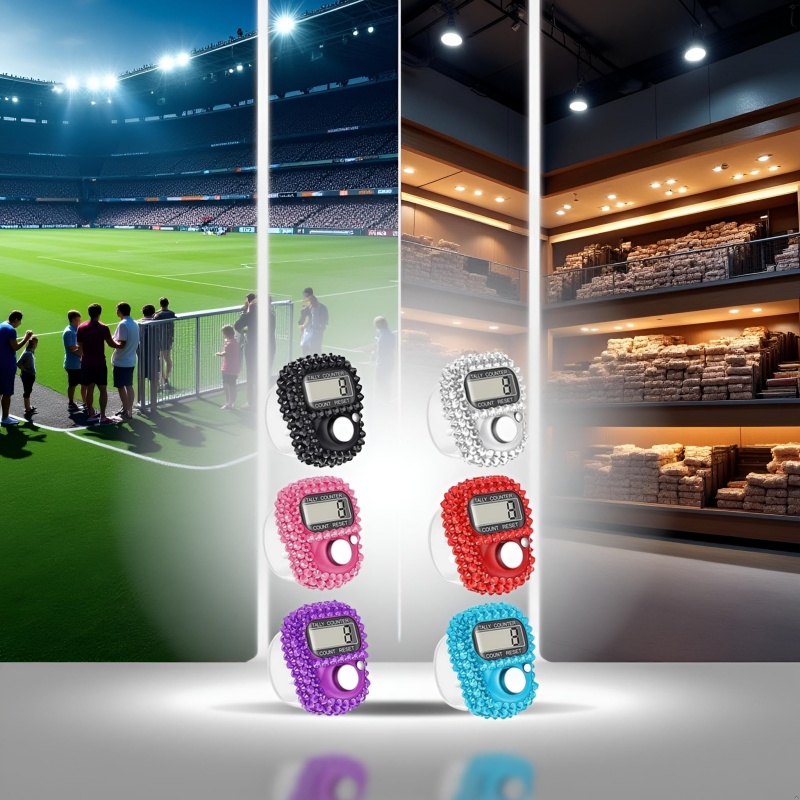 Elektronische vingerteller 2/6 stuks, resetbare handtally, 5-cijferig nummer en LCD elektronisch digitaal display, draagbare clicker