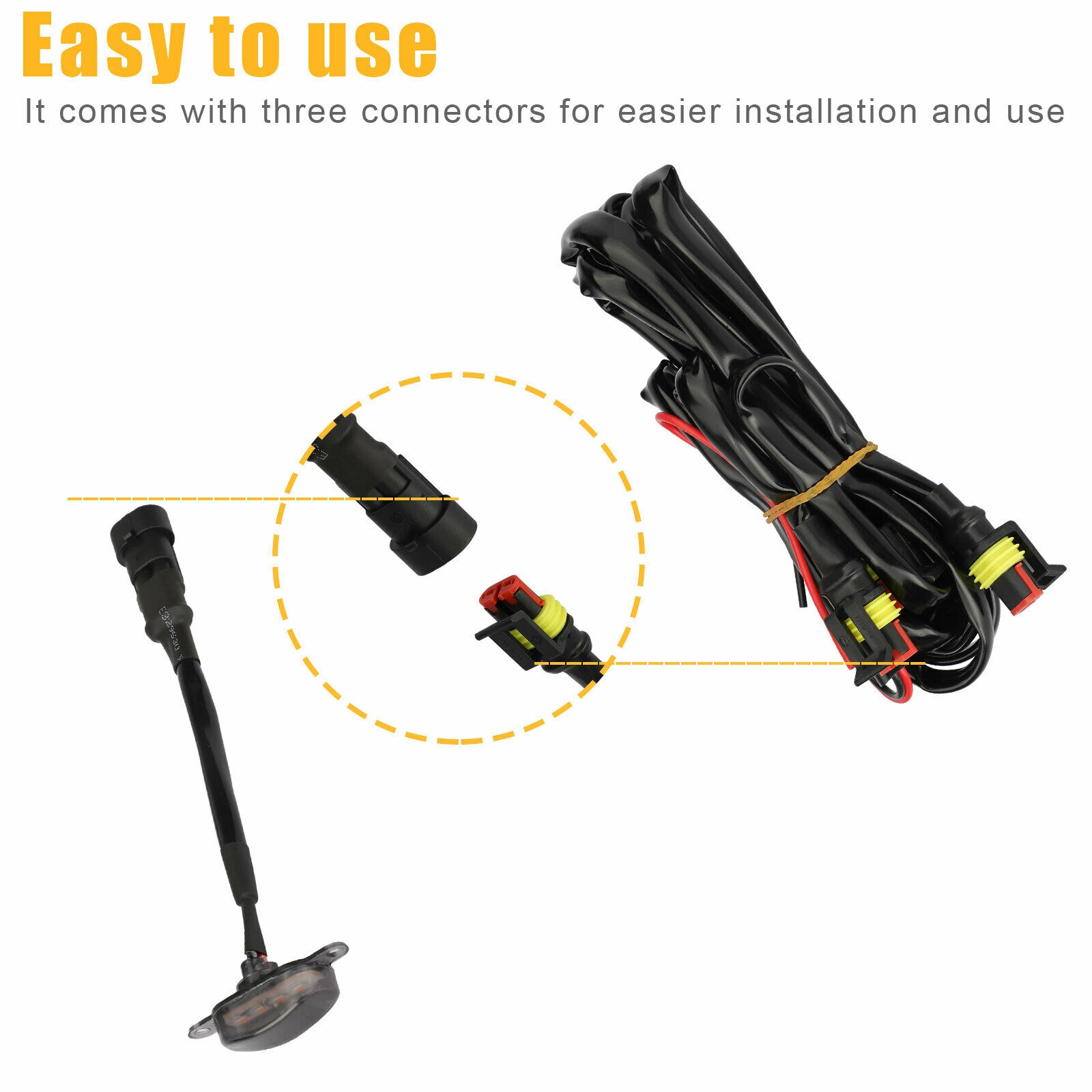 フォードF-150ラプター、モーションレンズウォーバーランプ用のLEDフロントグリルランニングライト、3x