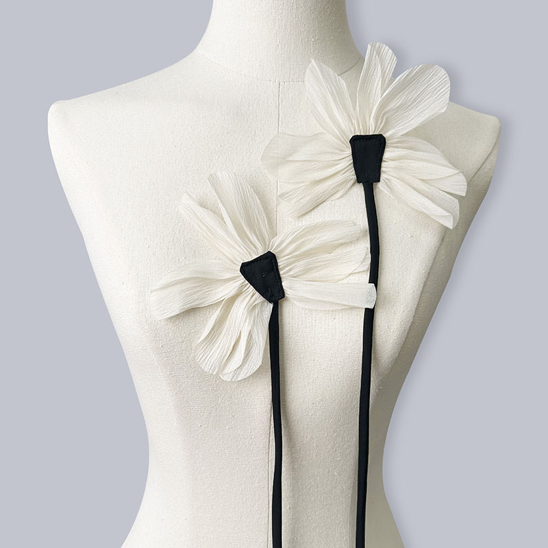 Женская кружевная брошь в виде цветка, 2 шт.