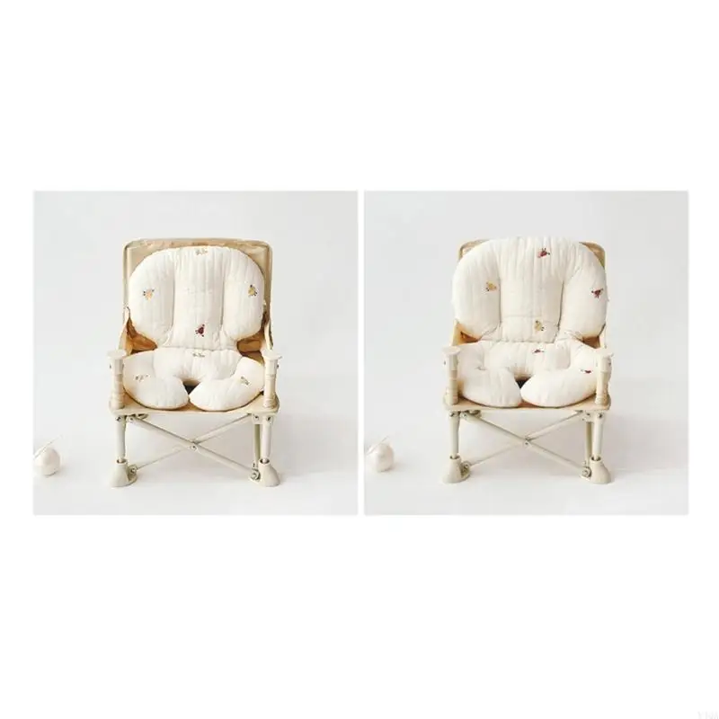 Y4qa eingeklapptes Baby High Stuhl Kissen süße Druckbaby Sitzkissen Essstuhlkissen