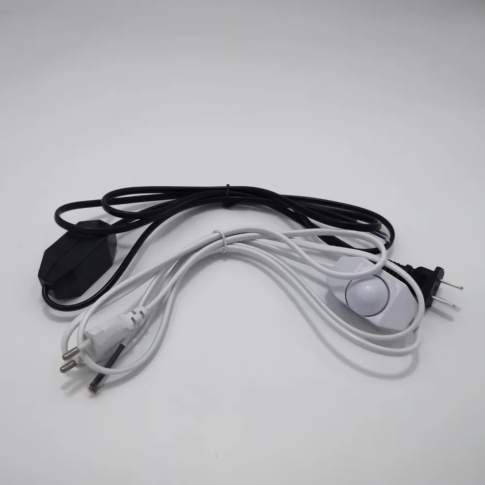 1.8M Spina UE/USA 220V Filo elettrico LED Dimmer Interruttore Cavo Modulatore di luce Linea lampada Dimmer Controller per lampada da tavolo