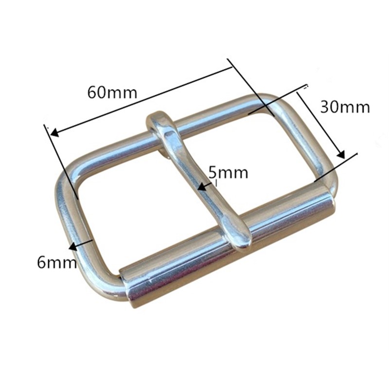 สแตนเลสสตีลหัวเข็มขัดกระเป๋าม้าอานอุปกรณ์เสริมเข็มขัดผู้หญิง Roller BUCKLE 42 มม