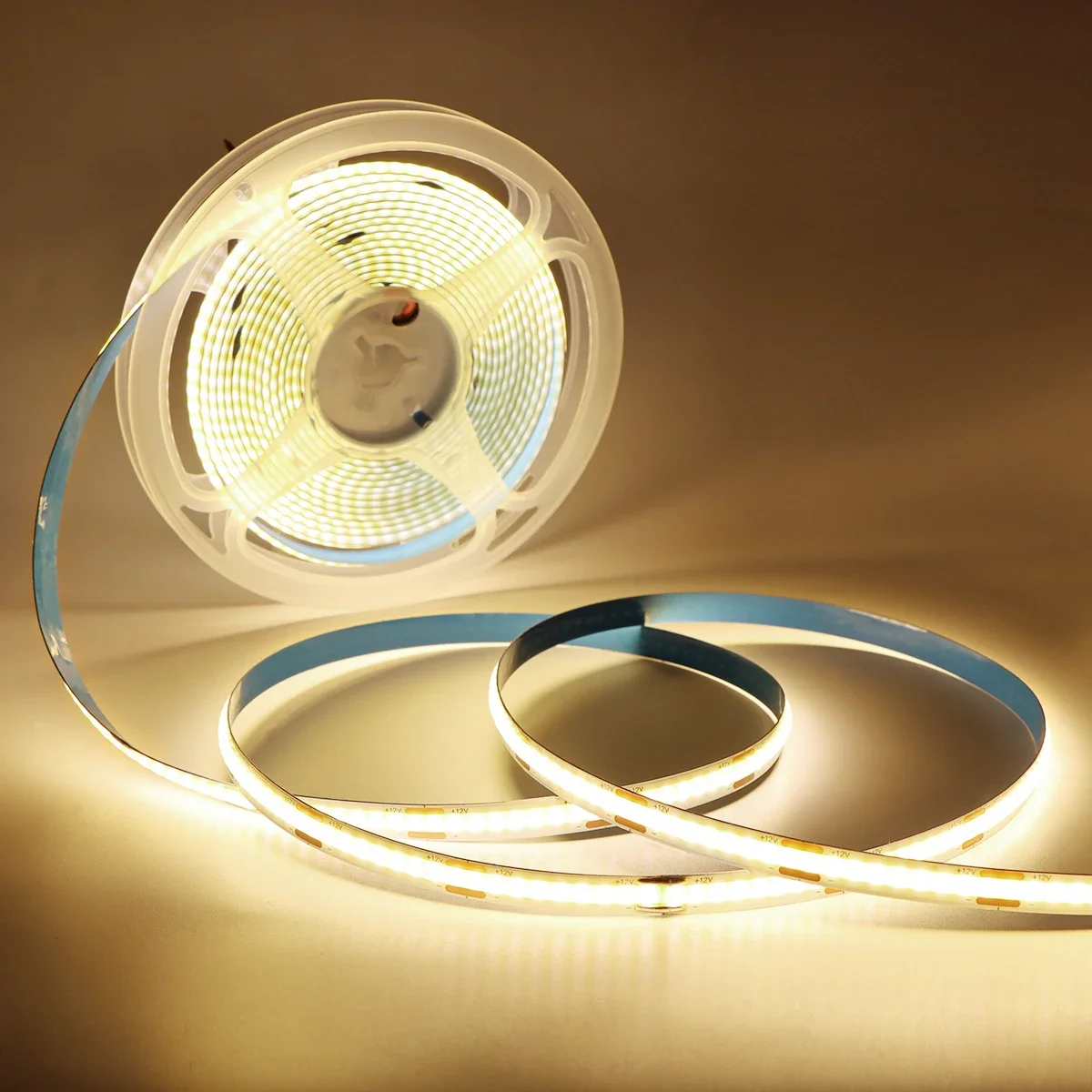 DC 5V 12V 24V COB LED Strip Lights 320LEDs/m High Brightness FOB Flexible Ribbon Bar Tape Linear Dimmable Lighting Room Decor