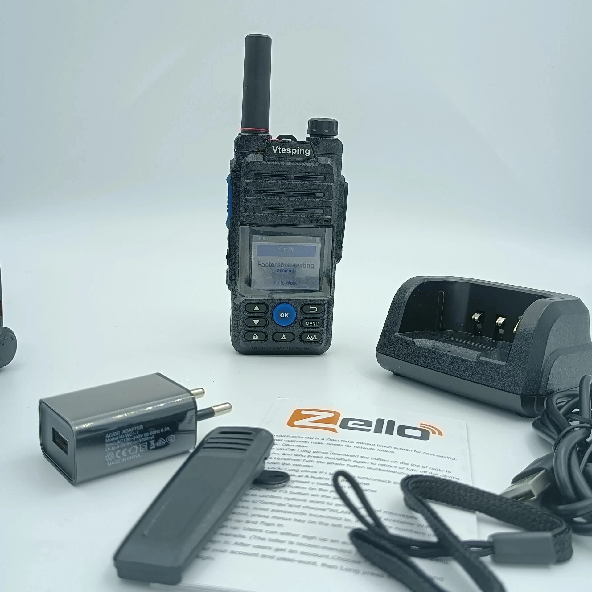 Zello Radio 4G Poc เครื่องส่งรับวิทยุ Vtesping B5