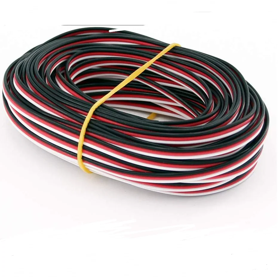 5 メートル 16 フィート 26AWG/22AWG JR フタバサーボ延長ケーブルワイヤー 30/60 コードリード延長配線 RC DIY アクセサリー