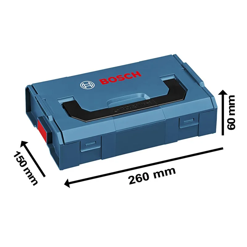 Bosch Tool Storage Case Anti-drop Durable Toolbox Multipurpose Toolkit Removable 6 Compartment Box Portable Stackable Tool Box