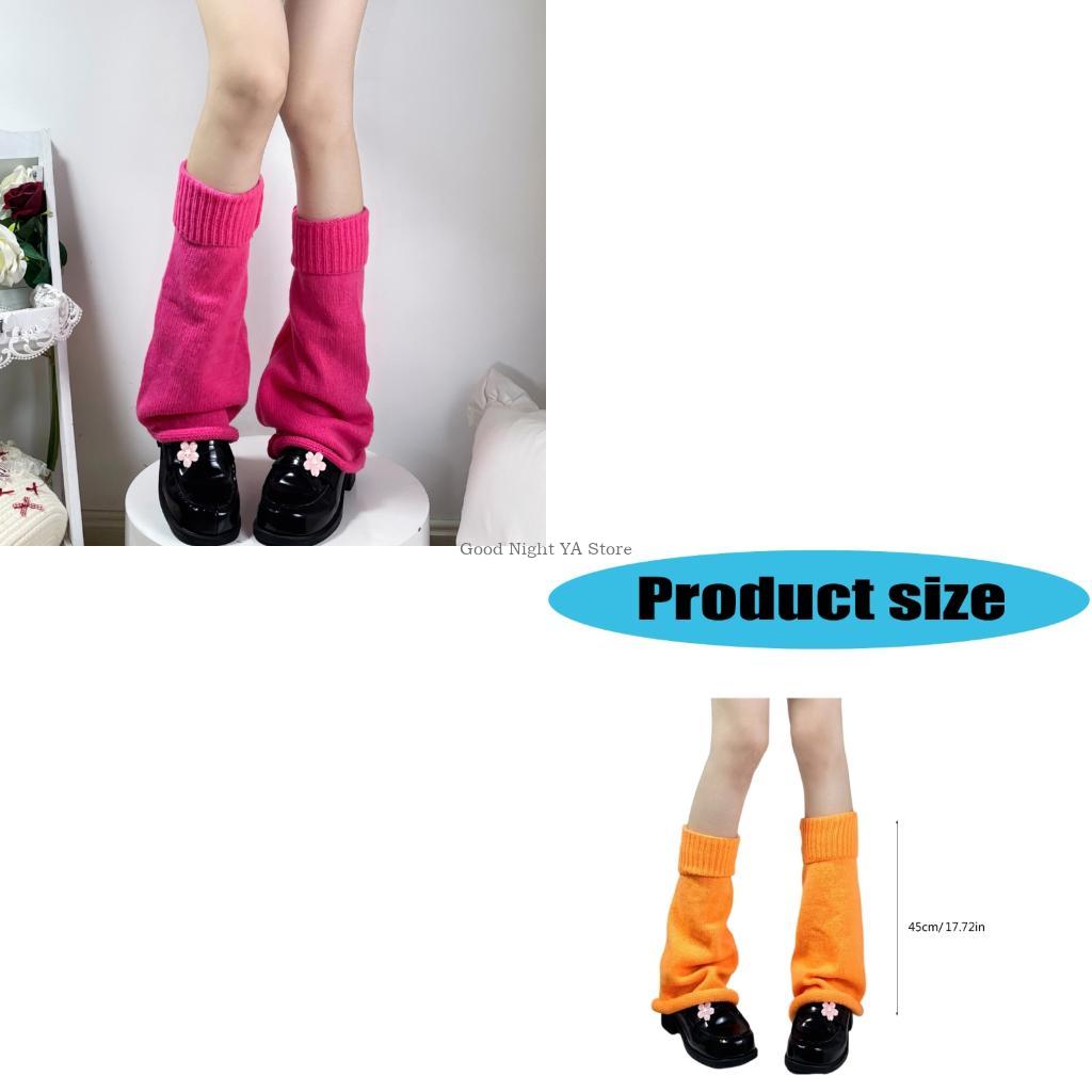 Термальные расклешенные гетры, акриловые зимне-осенние модные аксессуары для женщин, мужчин и детей