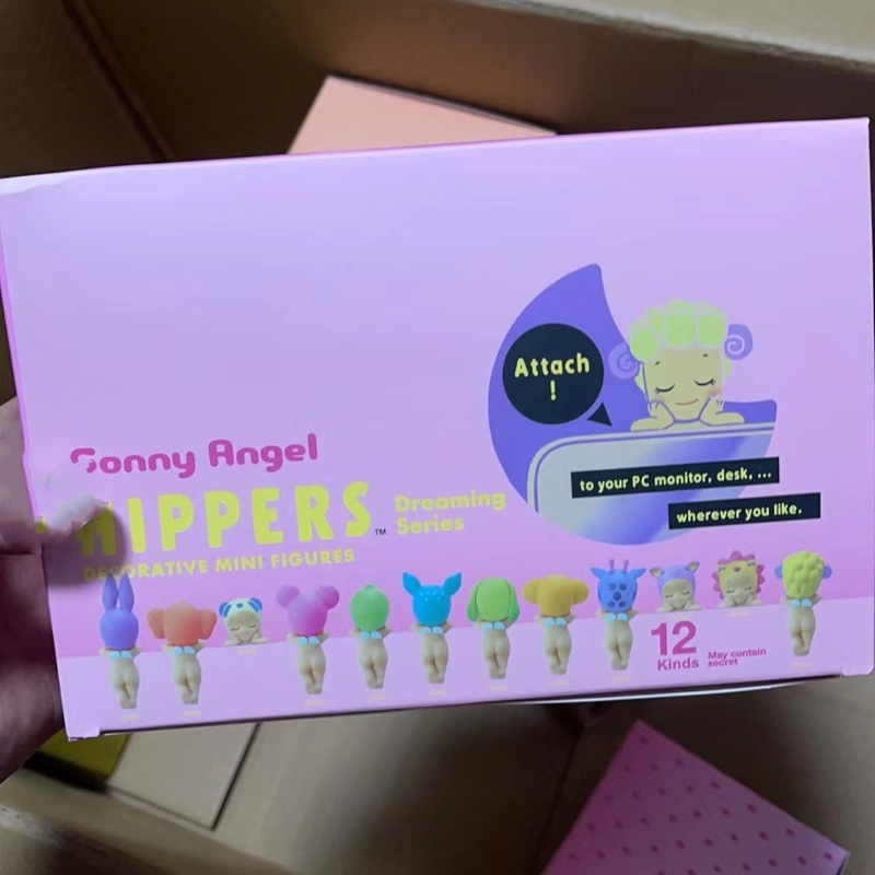 Sonnyy-angellチークサポート、トレンディな遊び、ブラインドボックスの装飾、携帯電話の装飾、キューピッドの置物、アニメの置物、ギフト