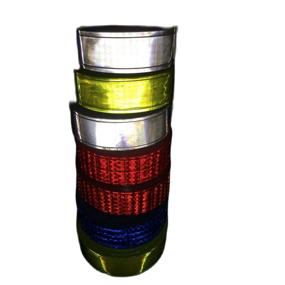 5เซนติเมตร* 5เมตรพีวีซีเทปคำเตือนสะท้อนแสงการจราจรบนถนนเสื้อผ้ากระเป๋ารองเท้าแถบสะท้อนแสงผนังเฟอร์นิเจอร์ฟิล์มตกแต่ง