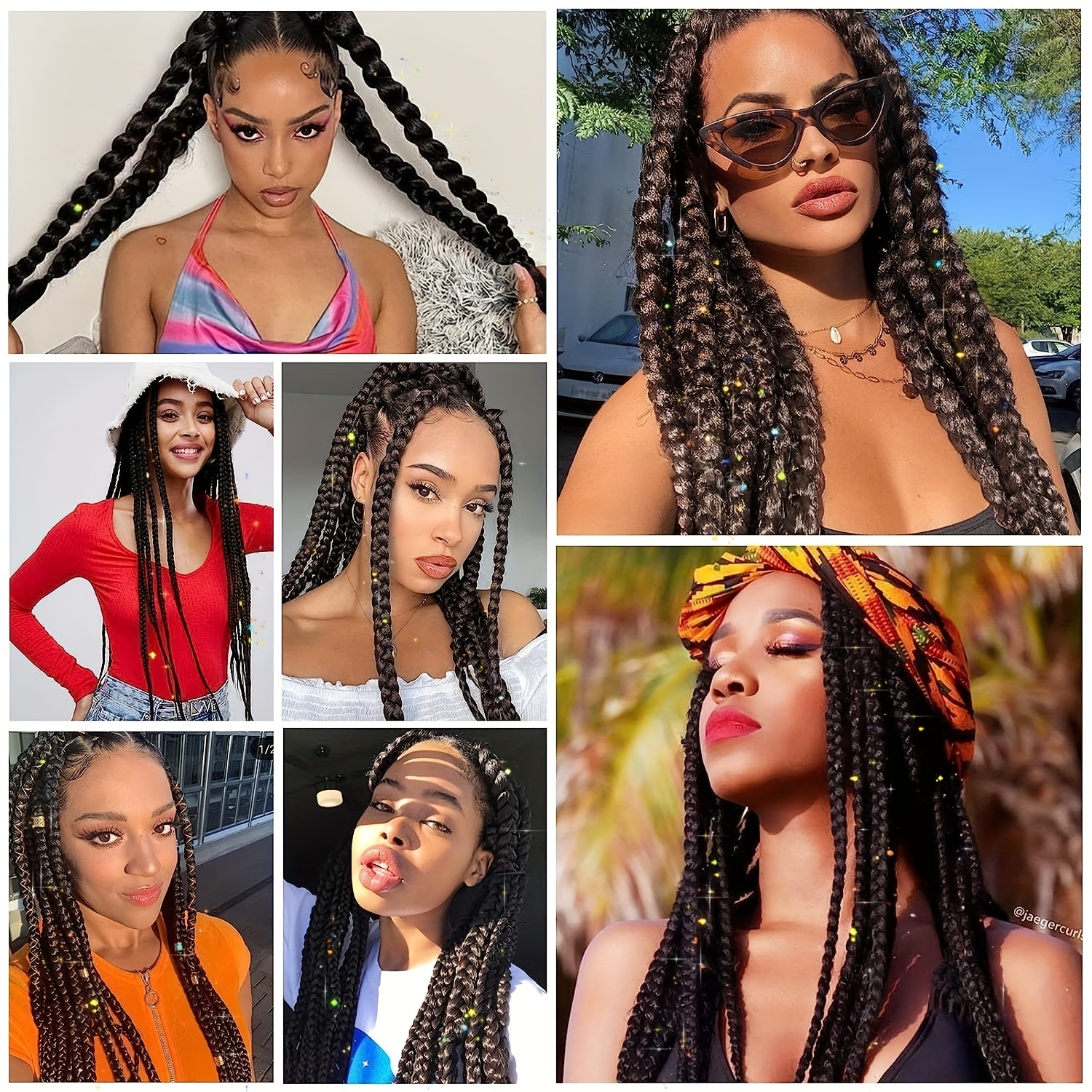 パープル ピンク ホワイト 3 トーン オンブル ストレート 三つ編み ブレンド ヘア見掛け倒し フェスティバル レイブ ヘアエクステンション 女の子用 クレイジー ヘア デイ 三つ編み