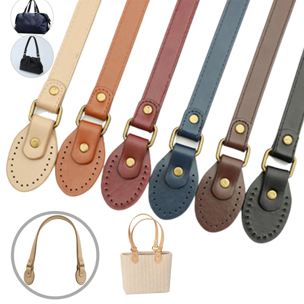 1 pieza de tela de cuero de imitación de mano de PU de 62 cm, accesorios de repuesto DIY para bolsos, correa con asa para bolsos