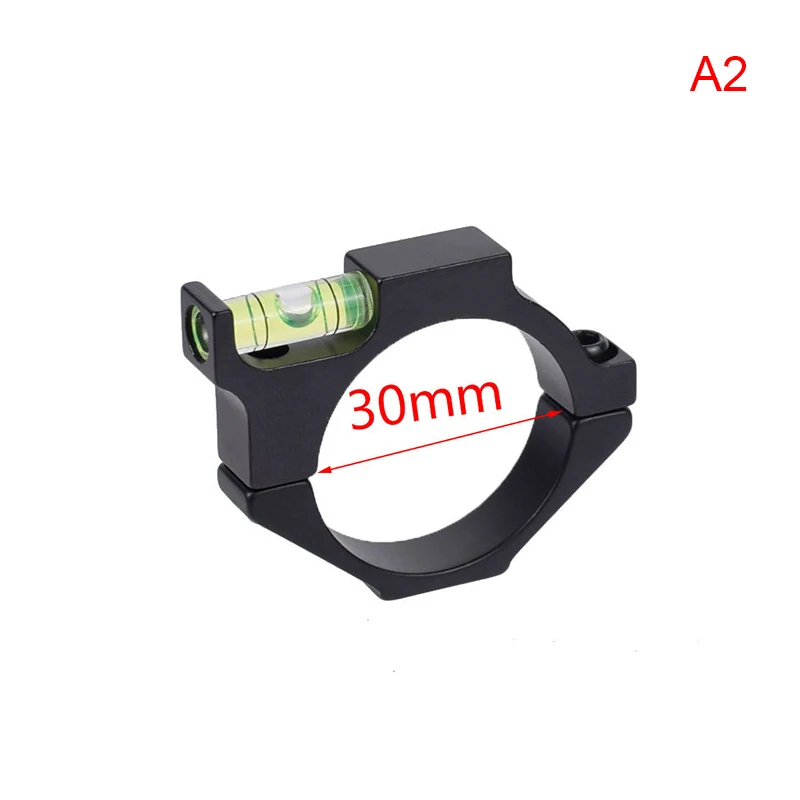 1Pc Matte Black Finish Level Fixture Balance Pipe Clamp Bracket 25.4mm 30mm 20mm Bayonet Level Spirit Bubble Level