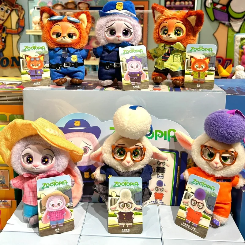 Disney miniso Zootopia слепая коробка милый Ник Джуди фигурка плюшевая виниловая кукла Mystery Box аниме фигурки мультяшная коллекция