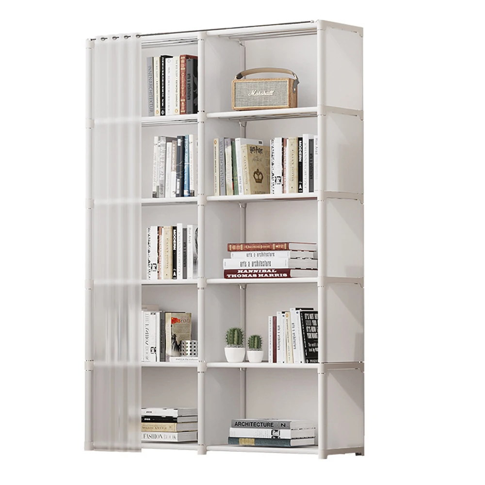 Scaffale per libri Armadietto per scaffali Scaffali da pavimento economici Dormitorio per studenti Scaffale fai da te Combinazione Camera da letto Libreria per riporre la camera Semplice