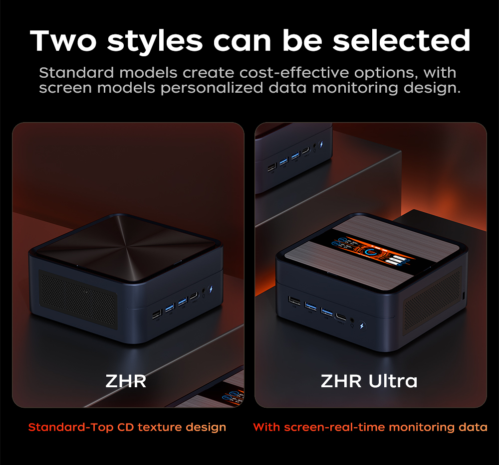 TexHoo Mini PC AMD Ryzen7 6800H Ryzen5 6600U Desktop Gaming Computer WIFI6 BT5.2  DDR5  Triple Display Dual  LAN