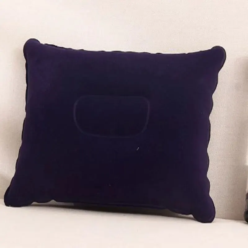 Portable Folding Inflatable Air Pillow Office Outdoor Travel Sleep Camping PVC Neck Stretcher Backrest Airplane Comfort Pillow