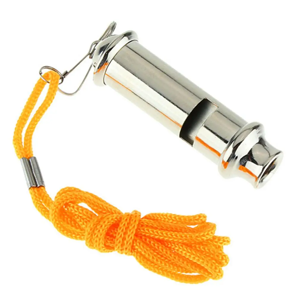 Überlebens pfeife Metall pfeife Notfall mit Lanyard tragbare Sicherheits warn pfeife