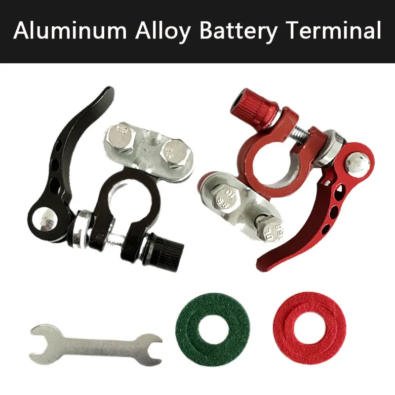 24V 12V Car Battery Terminal Brass Zinc Alloy Power Lug Posts Quick Release Battery Top Clip  Connectors 1-/2-/4-Way Junction