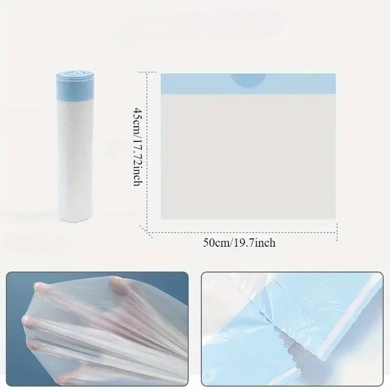 Drawstring Garbage Bag Household Portable Kitchen Thickened Large Student Dormitory Automatic Closing Lat Thick Plastic Bag
