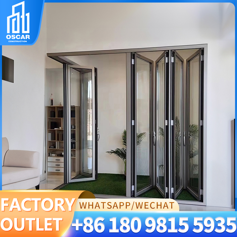 Porta de garagem secional de alumínio moderna com preço de fábrica na China / porta de garagem automática overhead