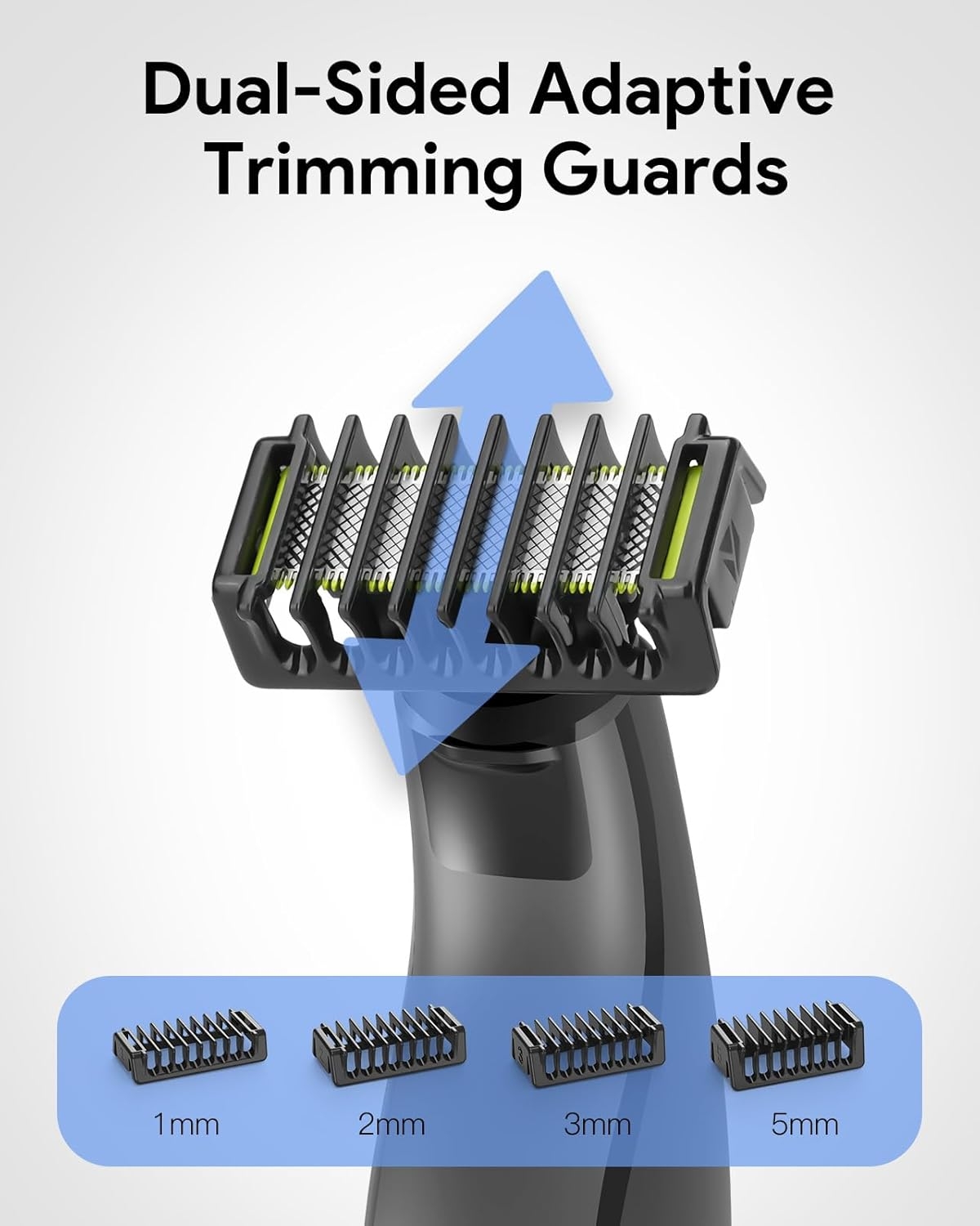 Beard Trimmer Replacement Blades Compatible for OneBlade QP2520 QP2630 QP2724 QP2830 QP2734, 1/2/3/5mm Trimming Accessory Kit