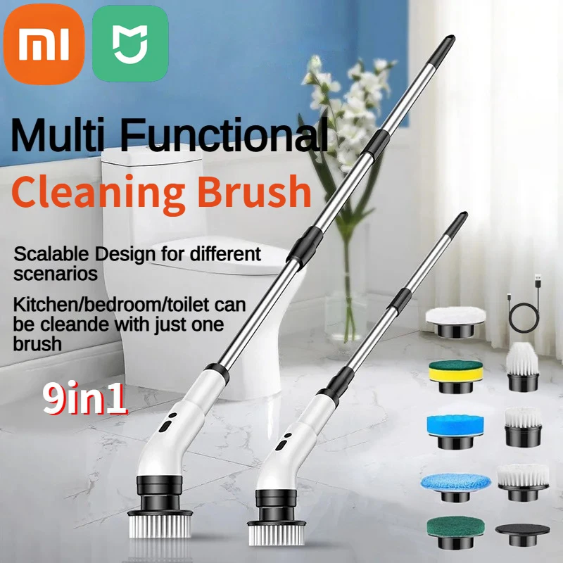 Xiaomi Electric Cleaning Brush With Multiple Functions Fully Automatic Handheld Kitchen Wireless High-Power Bathroom Brush