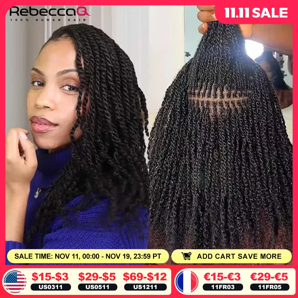 Qvr afro kinky cabelo em massa sem fixação qvr afro encaracolado em massa cabelo humano rebecca virgem remy dreadlock cor natural tranças cabelo