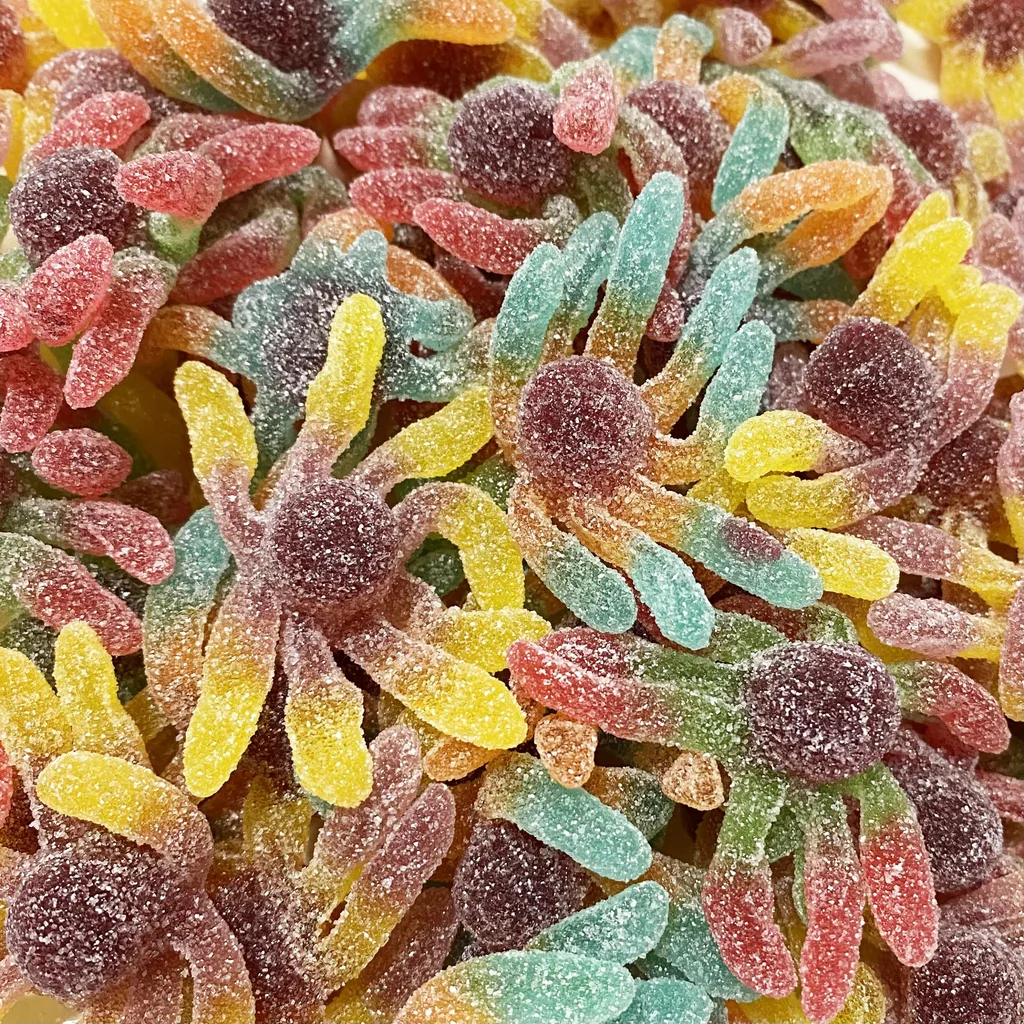 GOMINOLAS MINI PULPOS PICA TROLLI BOLSA 1KG. SIN GLUTEN