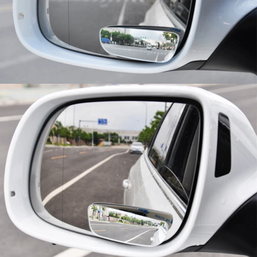 2 pçs arco do carro grande angular espelho retrovisor claro fino ponto cego invertendo vidro convexo espelho retrovisor espelho de estacionamento para suv carro