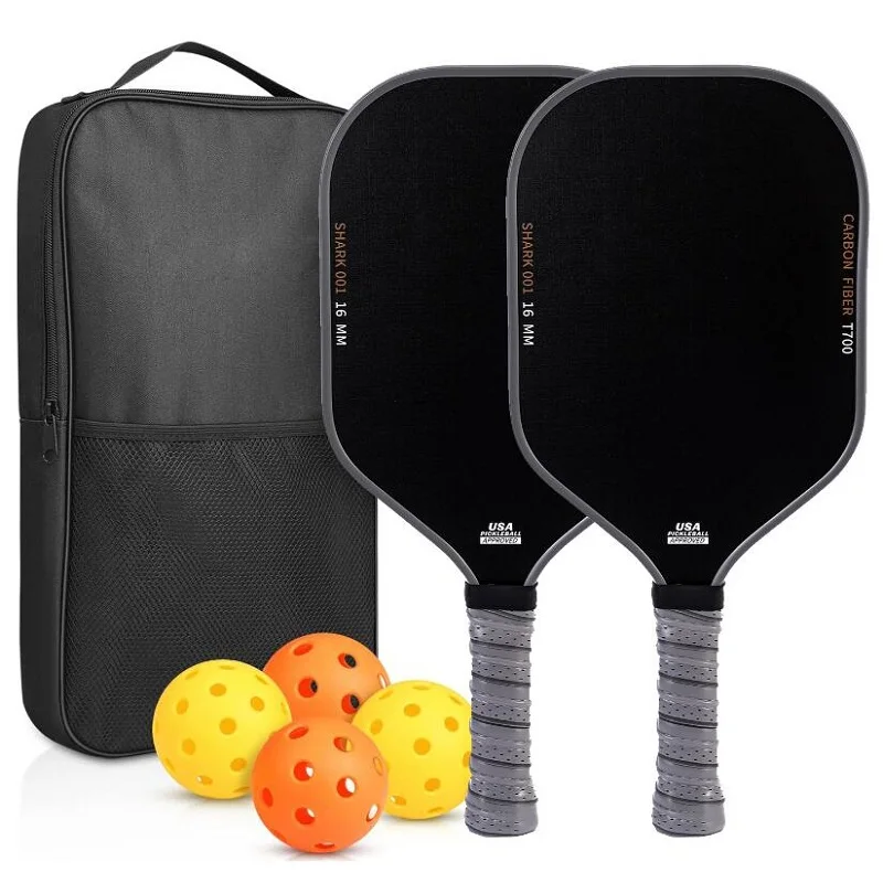 Pickleball Paddle T700 คาร์บอนไฟเบอร์ Frosted พื้นผิว 16 มม.Enhanced Sweet Spot & Control & Power Anti-SLIP Grip USAPA Compliant