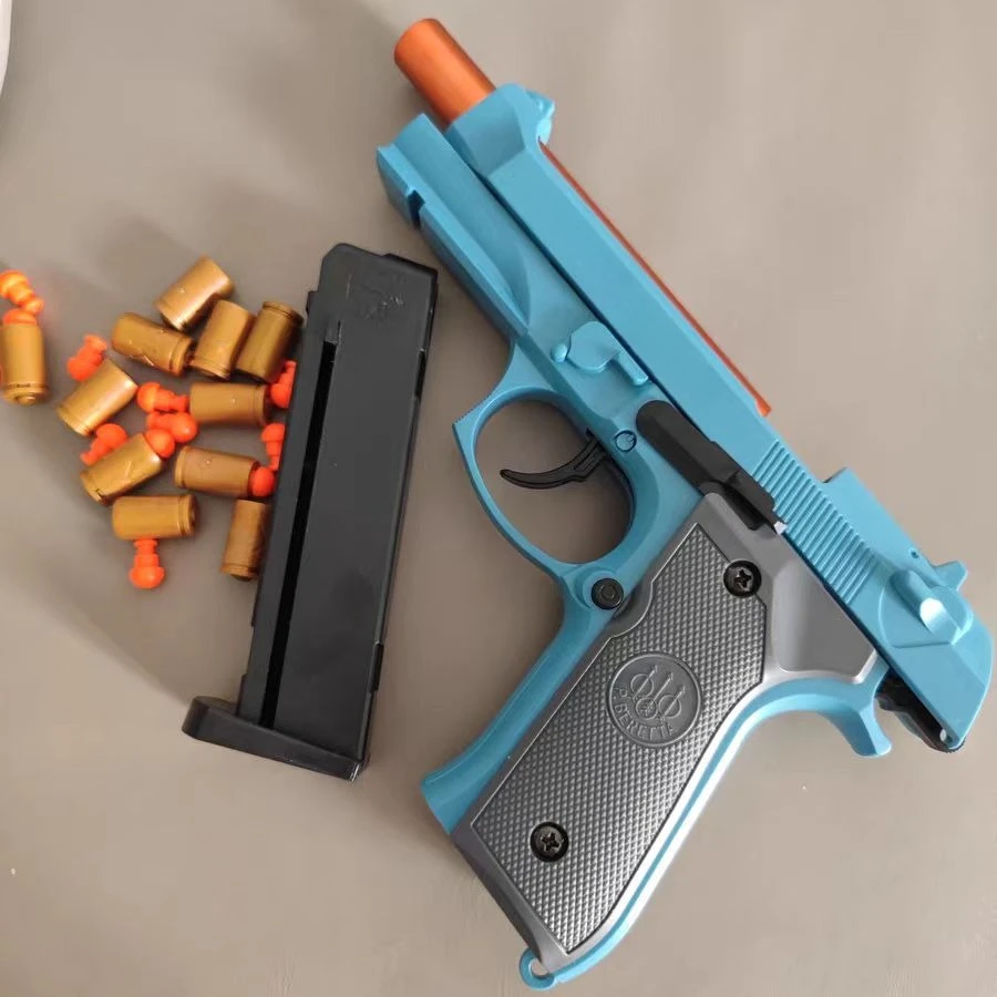 ยิงต่อเนื่อง M9A3 Airsoft Pistol Shell Eject ที่ว่างเปล่าแขวน Launcher ปืนของเล่นของขวัญคริสต์มาสสําหรับชายผู้ใหญ่