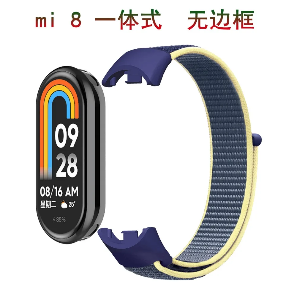 Correa de nailon para Xiaomi Mi Band 9 8 7 6 5 4 3 pulsera transpirable reloj inteligente pulsera deportiva pulsera Miband 8 NFC