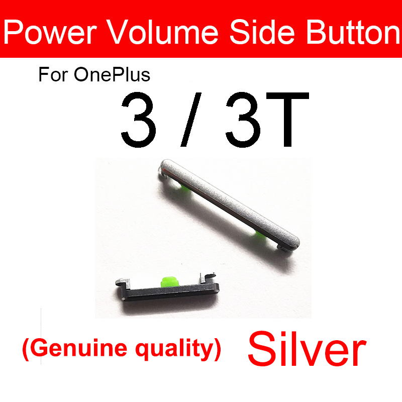 1 Set de volumen + botón de encendido tecla lateral Cable flexible para Oneplus One Plus 3 3T tres A3000 A3003 A3010 interruptor On Off teclado