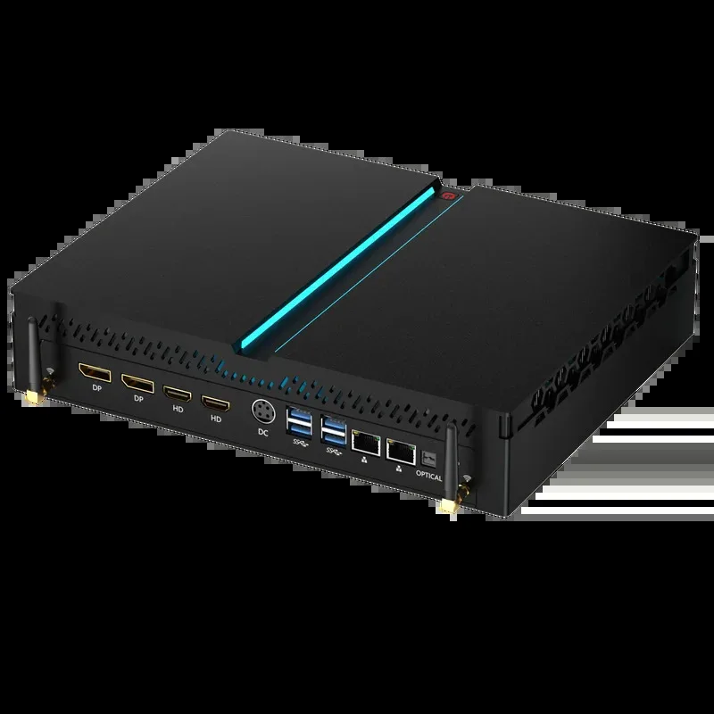 13th I-ntel Core I9-13900F 24 Cores 2 DDR5 Slot Gaming Computer 4USB4.0 2*RJ45 LAN 3DP+HD Mini Desktop Computer SSD/HDD