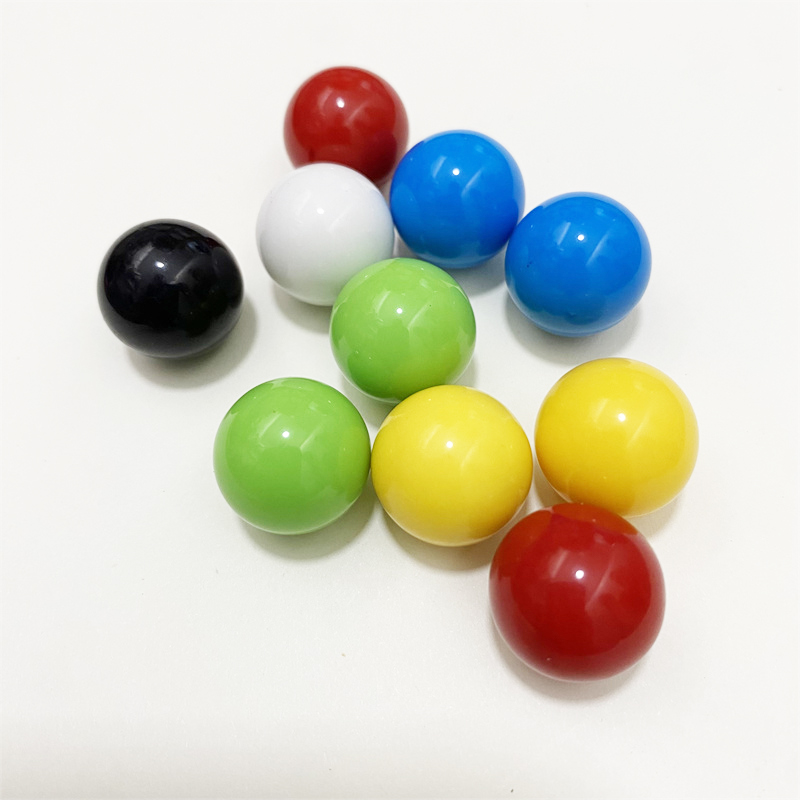 10 unids/set 16mm acrílico rojo amarillo bolas redondas azul, verde, blanco y negro damas de 1,6 cm