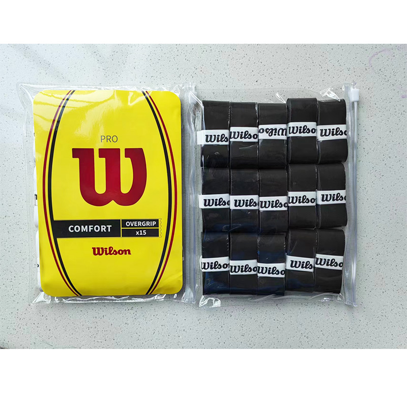 Wilson TENNIS Overgrip ดั้งเดิมไม้แบตมินตันกาวในตัวเหนียวไม่ลื่นไม้เทนนิสชายหาดแร็กเกต Sweatband Grip