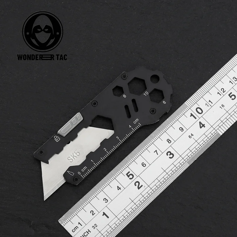 Cuchillo EDC multifuncional Muuж кан maesлярія Cutter Papelería Desembalaje portátil Corte de papel para abridor de botellas doméstico al aire libre