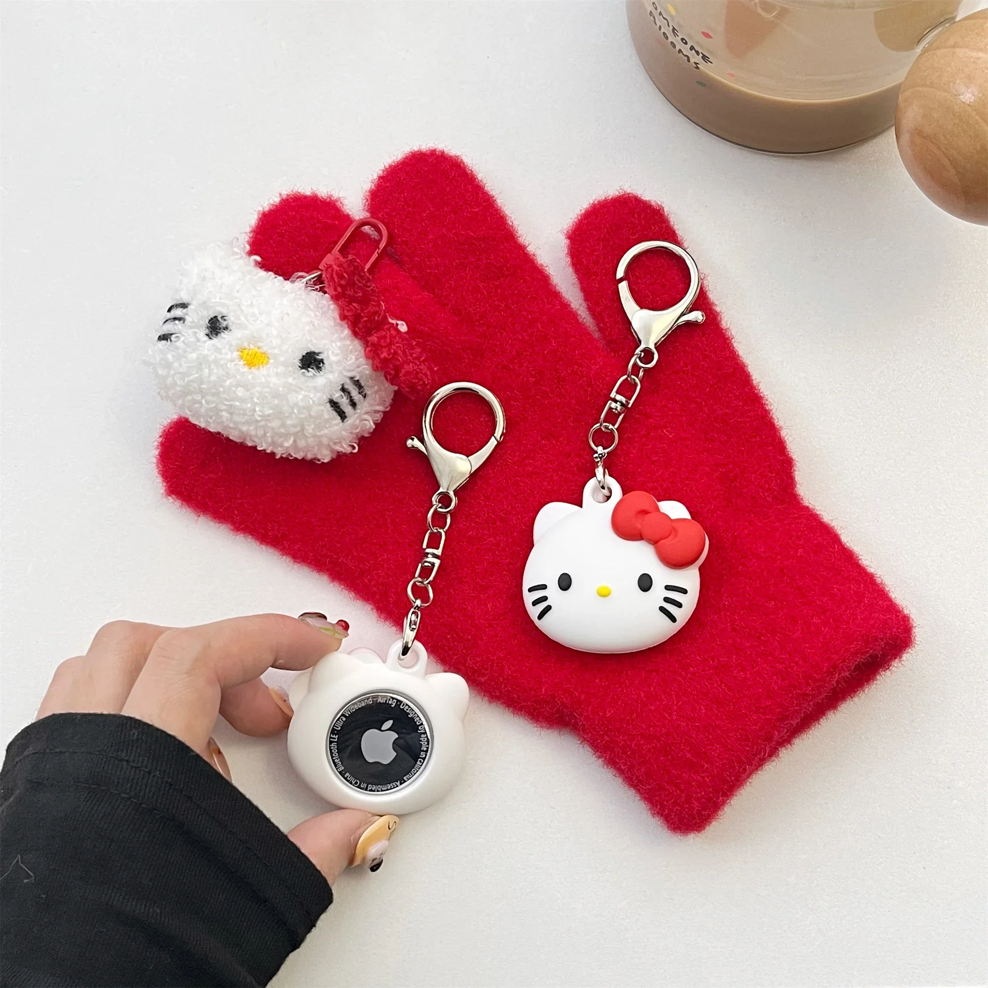 Cartoon silicone Soft Protective For AirTag Case Locator Tracker Keychain Shell for Air Tag Case Cover